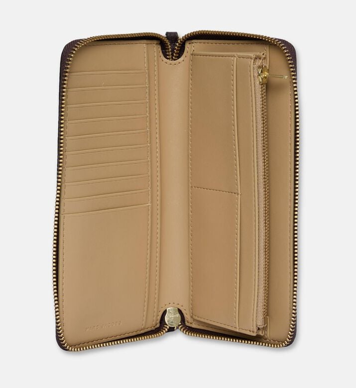 Marc Jacobs Continental Leather Wallet, Brown, Packshot View