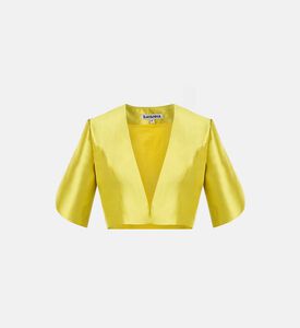 Ivy Wrapped Sleeve Cropped Jacket