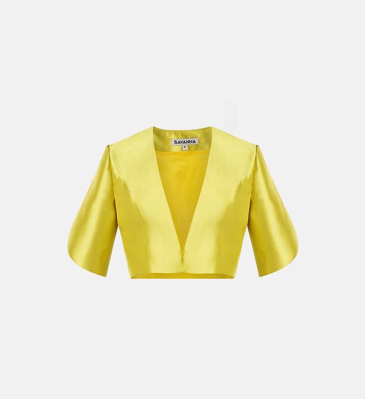 Ivy Wrapped Sleeve Cropped Jacket