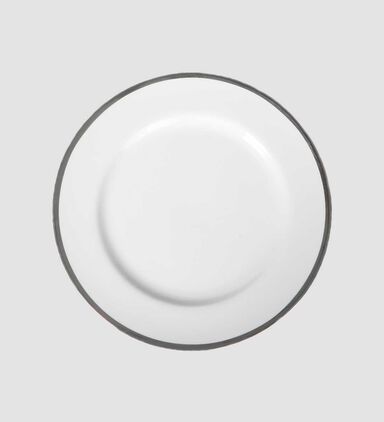 Silver-rimmed Presentation Plate - 31 Cm