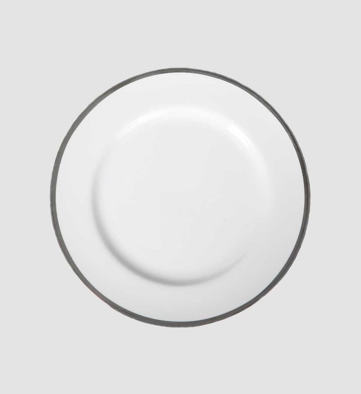 Silver-rimmed Presentation Plate - 31 Cm
