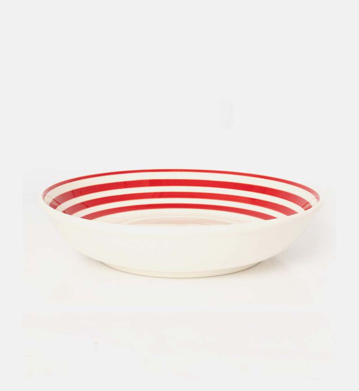 Easy Life Ceramic Color Mix Round-shape Bowl, Red, Packshot View