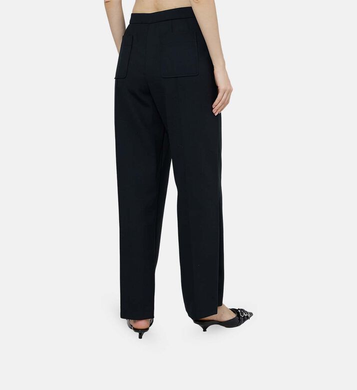 بنطال هاري بقماش صوف معالج