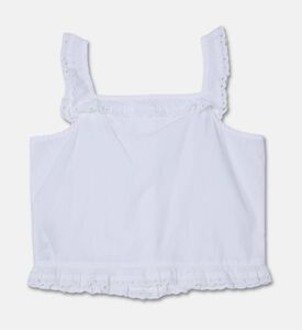 Michael Kors Ruffle-detail Button Closure Sleeveless Top, Packshot View