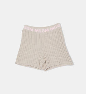 Cotton Logo Waistband Knit Short