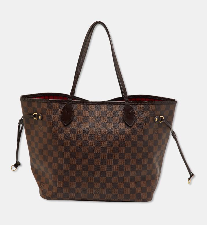 Louis Vuitton Preowned Louis Vuitton Damier Ebene Canvas Neverfull Bag, Packshot View