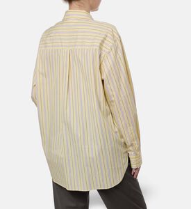 Samsoe Striped Oversized Shirt, Model View
