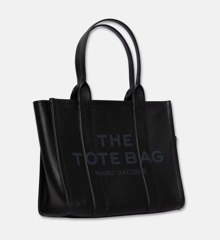 Marc Jacobs The Large Leather Tote Bag, Black, Packshot View
