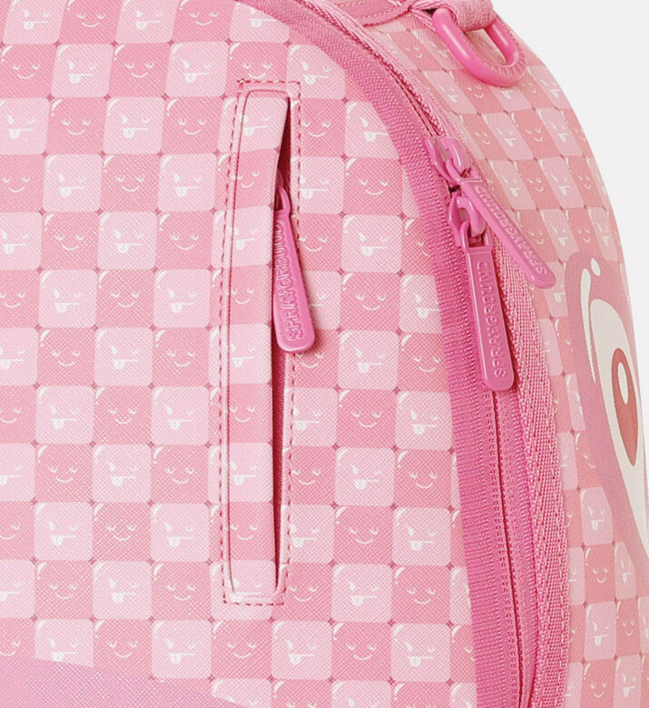 Sprayground Backpack Pink New Check Faces, Packshot View