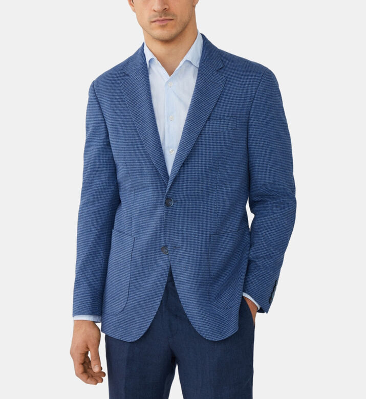 بليزر بمربعات بنقشة هاوندستوث بليزر بمربعات بنقشة هاوندستوث