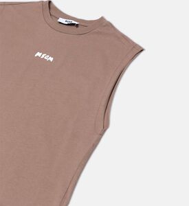 Multi Logo Print Jersey Tank Top