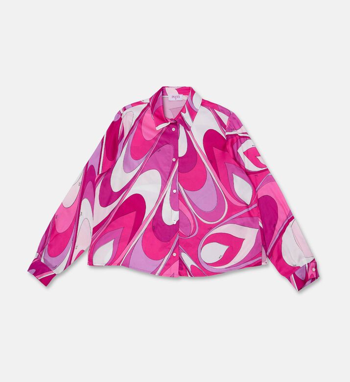 Emilio Pucci Swirl-print Button-down Shirt, Packshot View