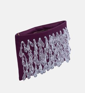 Iris Hand-embroidery Beadwork Clutch
