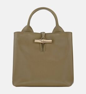 Longchamp Leather Bamboo Clasp Handbag, Packshot View