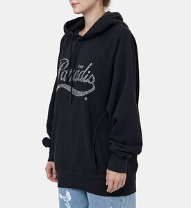 هودي بشعار مرصع بأحجار الراين