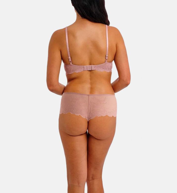 Wacoal Floral-embroidery Regular-fit Bra, Nude, 90, G, Model View