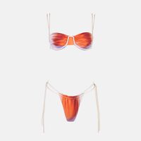 High-cut Rope Strap Details Swimwear