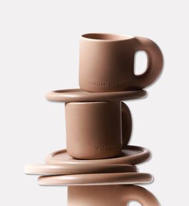 Youmi Beauty Ceramic Drinking Cup, Beige, Packshot View