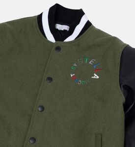 Back Logo Buttoned Jersey Jacket Back Logo Buttoned Jersey Jacket