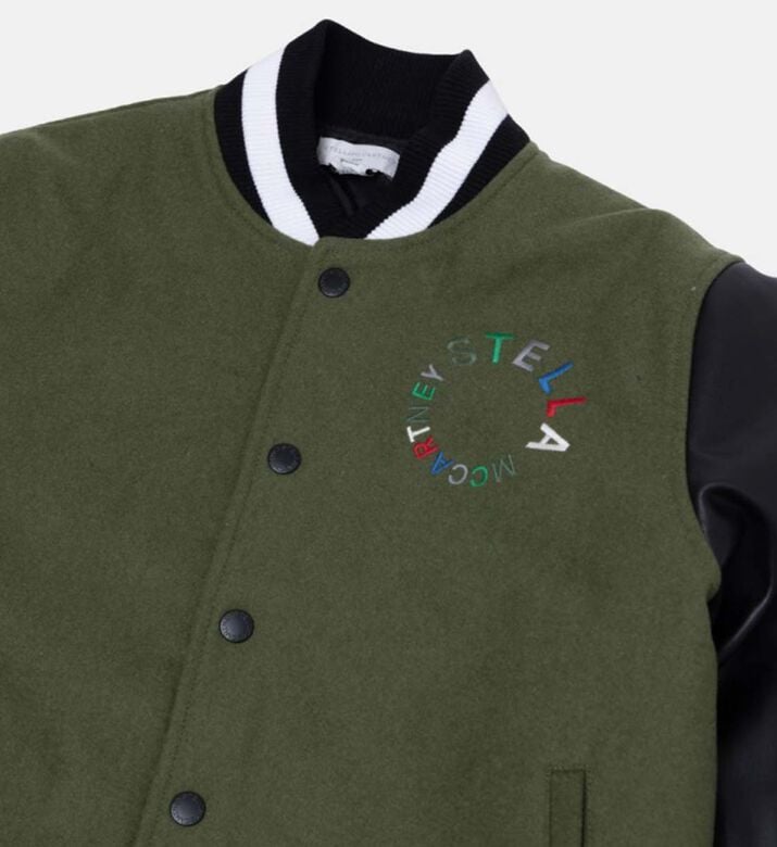 Back Logo Buttoned Jersey Jacket Back Logo Buttoned Jersey Jacket