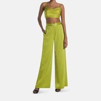 Satin Corset Crop Top