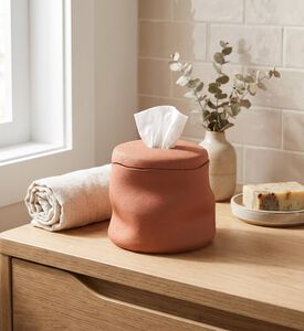 The table Edit Terracotta Organic-shape Tissue Box, Model View