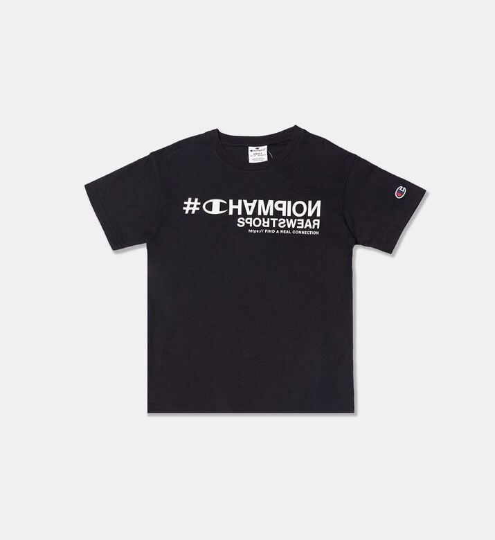 Boy Logo Text Printed Jersey Shirt
