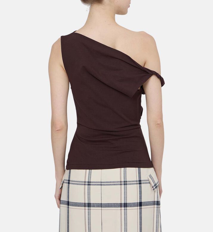 بلوزة بحزام كتف ملتوي