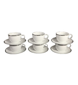 Silver-rimmed Cups 6-piece Set Silver-rimmed Cups 6-piece Set