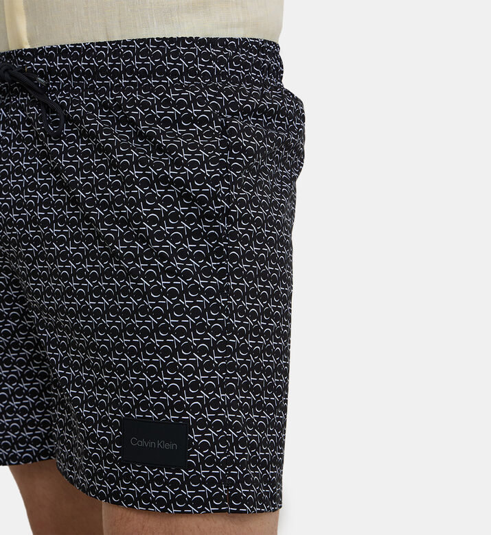 Printed Drawstrings Swim Shorts