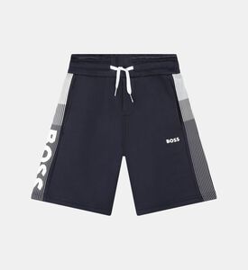 Brushed Cotton Fleece Logo Shorts