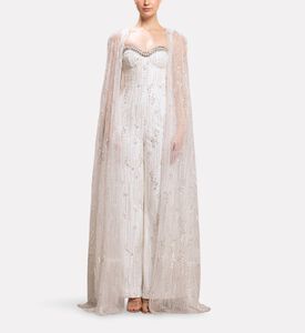 Michael Cinco Tailored Strappy Jumpsuit, Model View