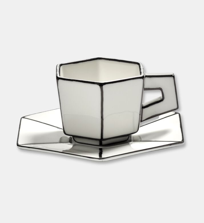 Serax Black-n-white Cup Saucer, Packshot View