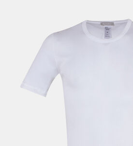 تيشيرت قطن بياقة دائرية مستديرة