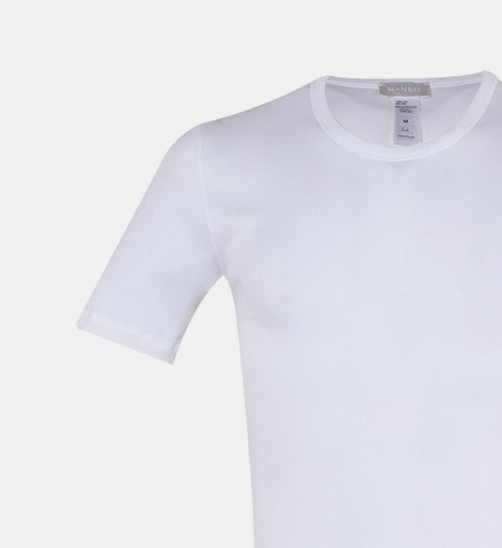 تيشيرت قطن بياقة دائرية مستديرة