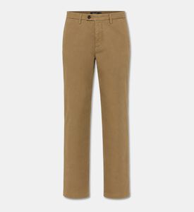Corneliani Garment-dyed Straight-leg Pants, Beige, 54, Packshot View