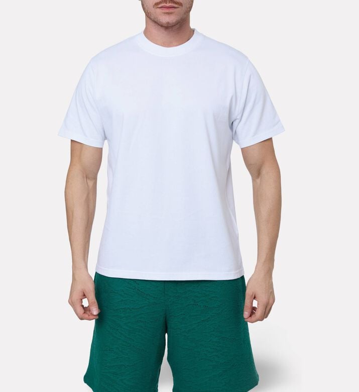 Arte Cut-out Print T-shirt, White, Xl, Model View