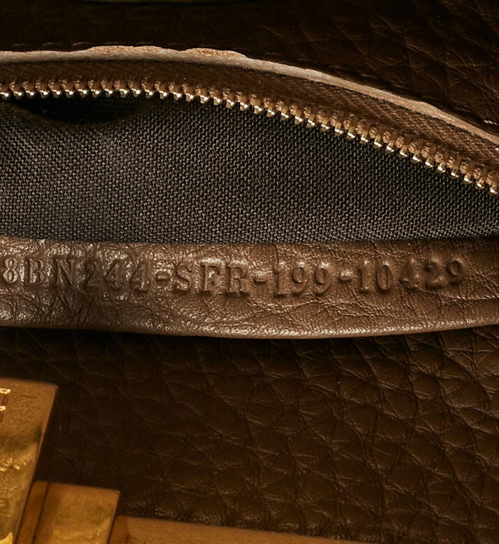 Fendi Preowned Fendi Brown Mini Peekaboo Top Handle Bag, Packshot View