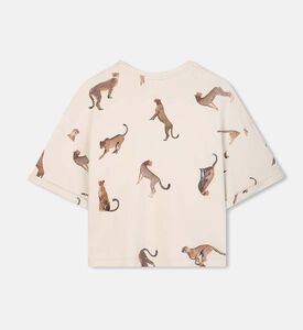 Cheetah-print Short-sleeve T-shirt Cheetah-print Short-sleeve T-shirt