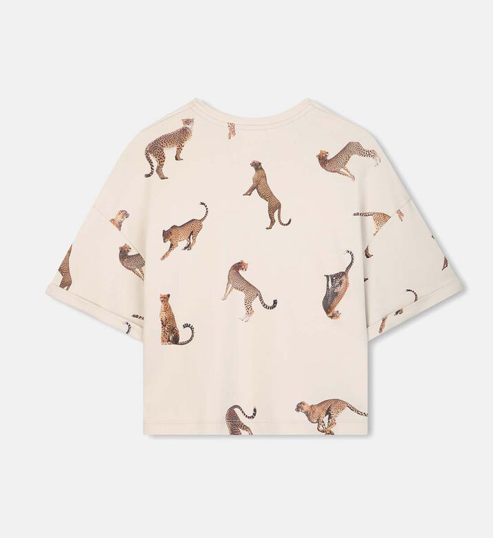 Cheetah-print Short-sleeve T-shirt Cheetah-print Short-sleeve T-shirt