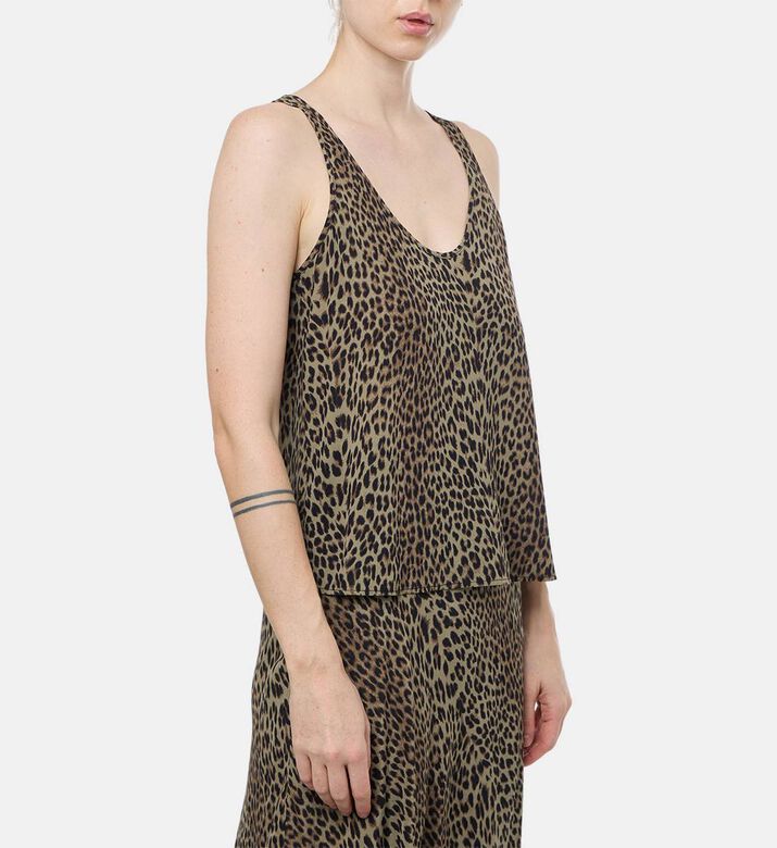 Zadig et Voltaire Leopard-print V-neck Top, Model View