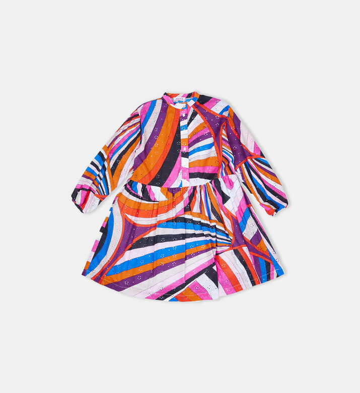 Marmo-print Shirt Dress