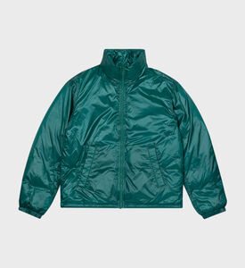 سترة منتفخة مطبوعة بشعار الصبي