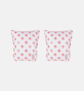 عوامات سباحة لليدين بشكل قلوب وأزهار