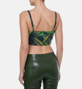 Farm Rio Coconut Tree Flow Crop Top, Model View