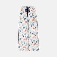 Seashell-print Wide-leg Pants