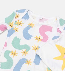Stella McCartney Star Printed Babygrow Bib Set, Packshot View