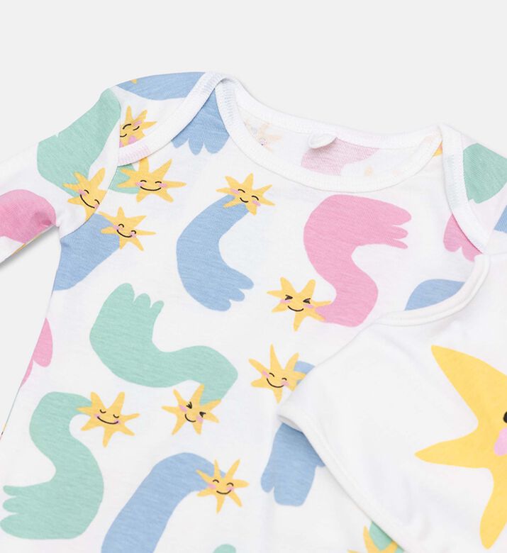 Stella McCartney Star Printed Babygrow Bib Set, Packshot View