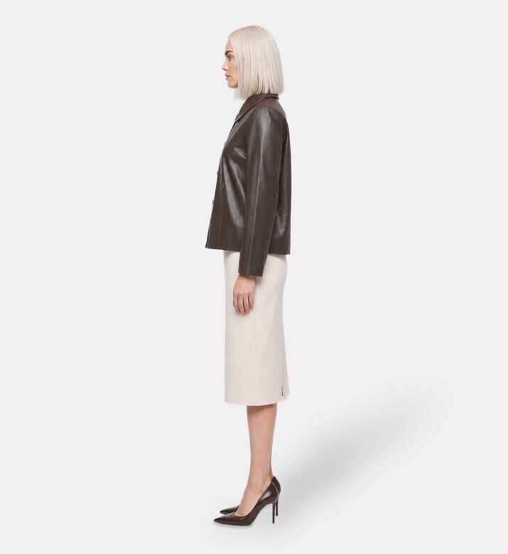 Ba&sh Milos Peter Pan Collar Jacket, Model View