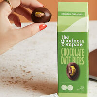 Crunchy Pistachio Chocolate Date Bites